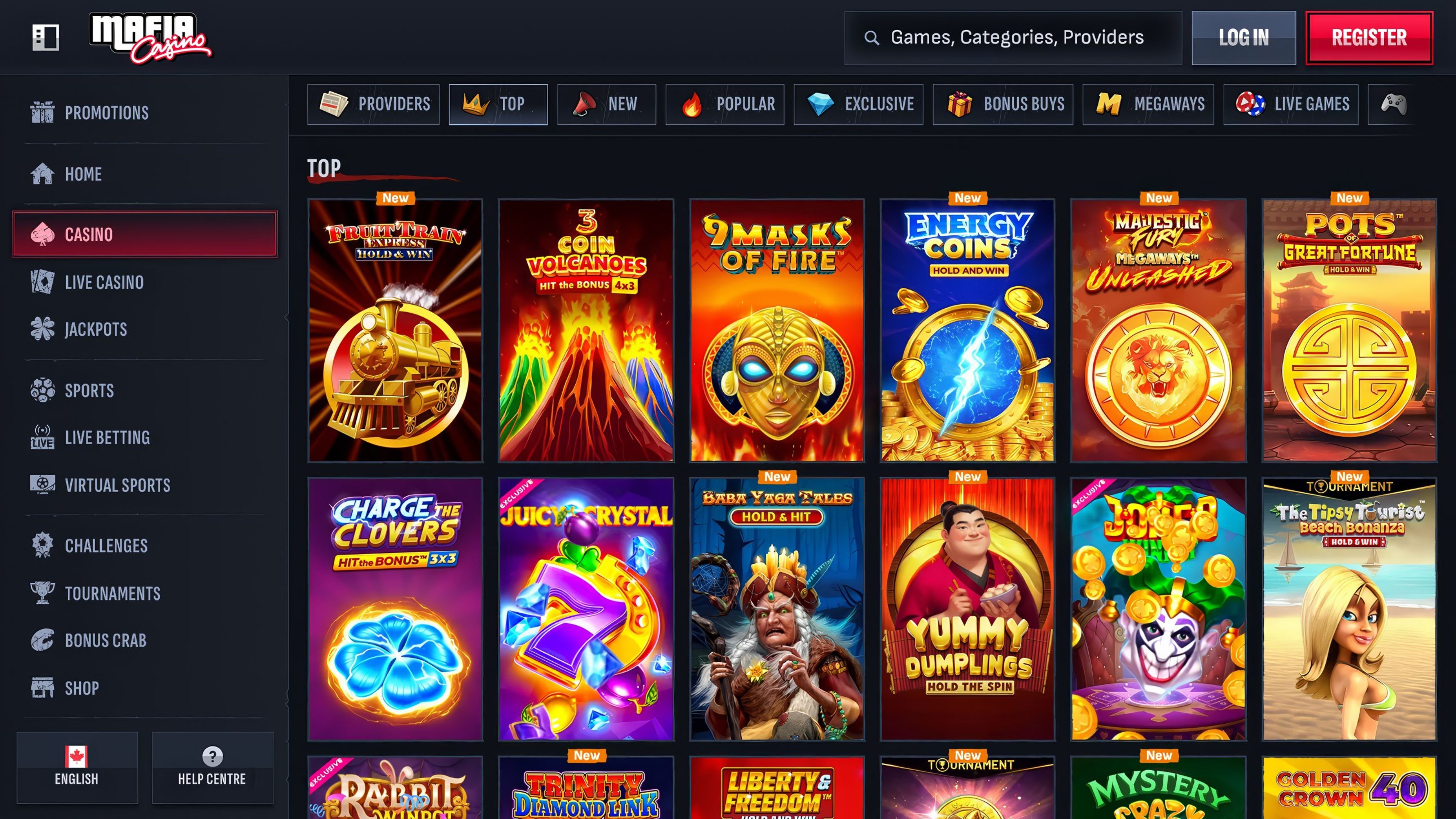 Mafia Casino desktop screenshot 2